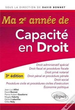 Capa do artigo Ma 2e Annee De Capacite En Droit 3e Edition