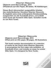Capa do artigo Maarten Sleeuwits Objects And Recordings /Anglais/Allemand