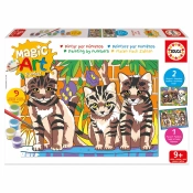 Capa do artigo Magic Art Number - Gatos E Caes 9+ Educa 20299
