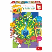 Capa do artigo Magic Art Number - Pavao E Papagaio 6+ Educa 20405