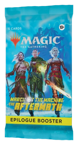 Capa do artigo Magic: The Gathering - March of the Machine: The Aftermath Booster (English)