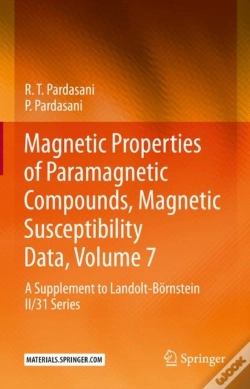 Capa do artigo Magnetic Properties Of Paramagnetic Compounds, Magnetic Susceptibility Data, Volume 7
