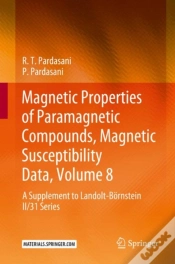 Capa do artigo Magnetic Properties Of Paramagnetic Compounds, Magnetic Susceptibility Data, Volume 8
