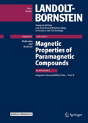 Magnetic Properties Of Paramagnetic Compounds - Preview