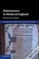 Maintenance In Medieval England