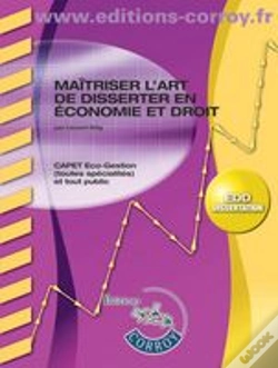 Capa do artigo Maîtriser L'Art De Disserter En Économie Et En Droit
