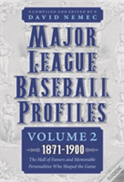 Capa do artigo Major League Baseball Profiles, 1871-1900, Volume 2