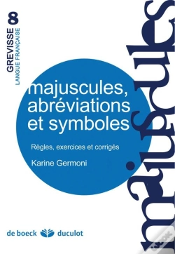 Capa do artigo Majuscules, Abréviations Et Symboles