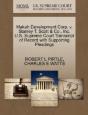 Makah Development Corp. V. Stanley T. Scott & Co., Inc. U.S. Supreme Court Transcript Of Record With Supporting Pleadings - Preview