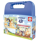 Capa do artigo Maleta Puzzle Educa 2X20 Peças Bluey 20343