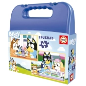 Capa do artigo Maleta Puzzle Educa 2X48 Pecas Bluey 19831