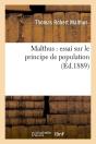 Malthus Essai Sur Le Principe Pop Edition 1889 - Preview