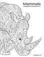 Mammals Coloring Book For Grown-Ups 3 & 4 - Preview