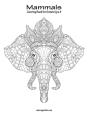 Mammals Coloring Book For Grown-Ups 4 - Preview