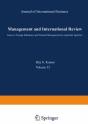 Management And International Review - Preview