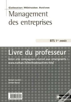 Capa do artigo Management Des Entreprises ; Bts 1ère Année ; Livre Du Professeur