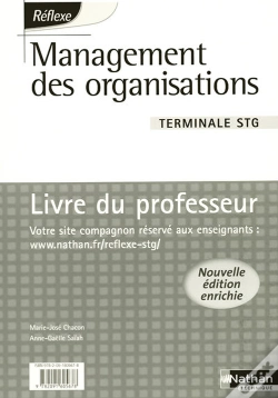 Capa do artigo Management Des Organisations Terminale Stg Pochette Reflexe Livre Du Professeur 2008