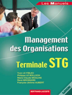 Capa do artigo Management Des Organisations ; Terminale Stg