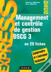 Management Et Contrôle De Gestion ; Dscg 3 ; En 20 Fiches