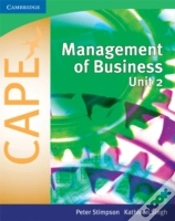 Capa do artigo Management Of Business For Capeâ® Unit 2: Volume 2