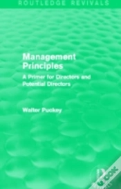Capa do artigo Management Principles (Routledge Revivals)