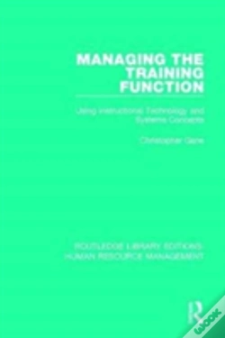 Capa do artigo Managing The Training Function