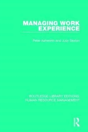 Managing Work Experience - Preview