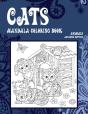Mandala Coloring Book Advanced Pattern - Animals - Cats - Preview