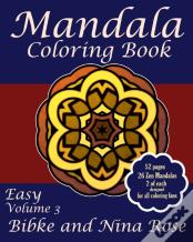 Mandala Coloring Book Easy Volume 3