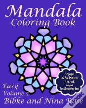 Mandala Coloring Book Easy Volume 5