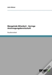 Capa do artigo Mangelnde Mitarbeit - Geringe Anstrengungsbereitschaft
