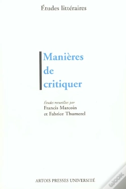Capa do artigo Manières De Critiquer