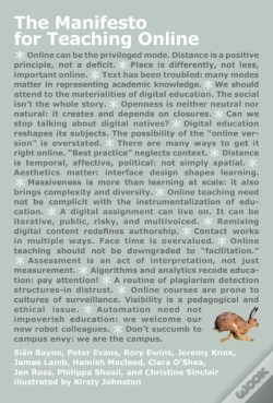 Capa do artigo Manifesto For Teaching Online
