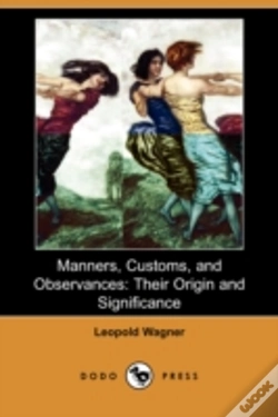 Capa do artigo Manners, Customs, And Observances