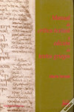 Capa do artigo Manual De Cr¡Tica Textual Y Edición De Textos Griegos