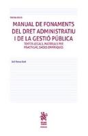 Manual Fonaments Dret Administratiu I Gestio Publica 3ª Edic