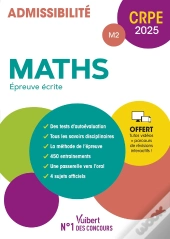Manuel Crpe : Maths - Epreuve Écrite (M2) : Manuel + Parcours De Révisions Intéractifs ! (Édition 2025)