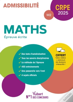 Capa do artigo Manuel Crpe : Maths - Epreuve Écrite (M2) : Manuel + Parcours De Révisions Intéractifs ! (Édition 2025)