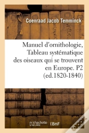 Capa do artigo Manuel D Ornithologie P2 Edition 1820 1840
