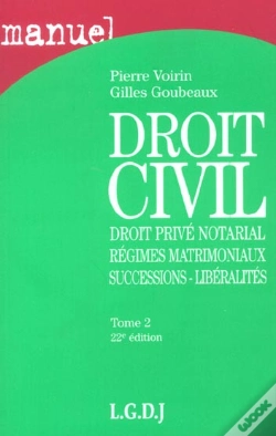 Capa do artigo Manuel De Droit Civil T.2 ; 22e Edition