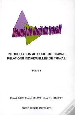 Capa do artigo Manuel De Droit Du Travail ; Introduction Au Droit Du Travail Et Relations Individuelles De Travail