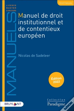 Capa do artigo Manuel De Droit Institutionnel Et De Contentieux Europeen