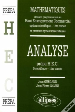 Capa do artigo Manuel De Mathématiques - Haut Enseignement Commercial (Hec) - Analyse (1re Année)