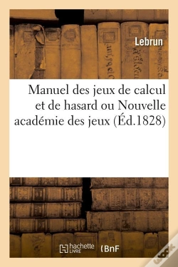 Capa do artigo Manuel Des Jeux De Calcul Edition 1828