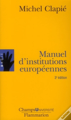 Capa do artigo Manuel D'Institutions Européennes