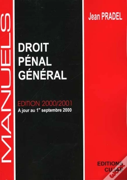 Capa do artigo Manuel Droit Penal General ; Edition 2000-2001 A Jour Au 01 Septembre 2000