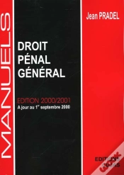 Capa do artigo Manuel Droit Penal General ; Edition 2000-2001 A Jour Au 01 Septembre 2000