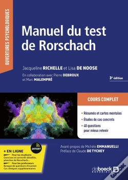 Capa do artigo Manuel Du Test De Rorschach