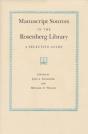 Manuscript Source Rosenberg Lib - Preview