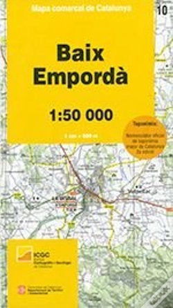 Capa do artigo Mapa Comarcal De Catalunya 1:50 000 10 Baix Emporda